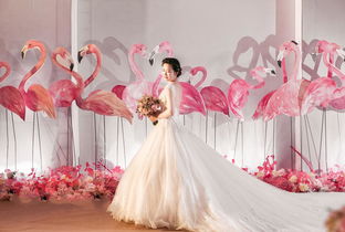浓郁火烈鸟元素 粉色款婚礼设计